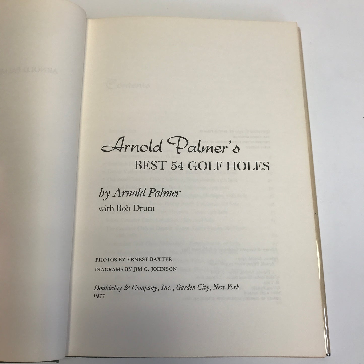 Arnold Palmer's Best 54 Golf Holes - Arnold Palmer and Bob Drum - Signed - 1st Edition - 1977