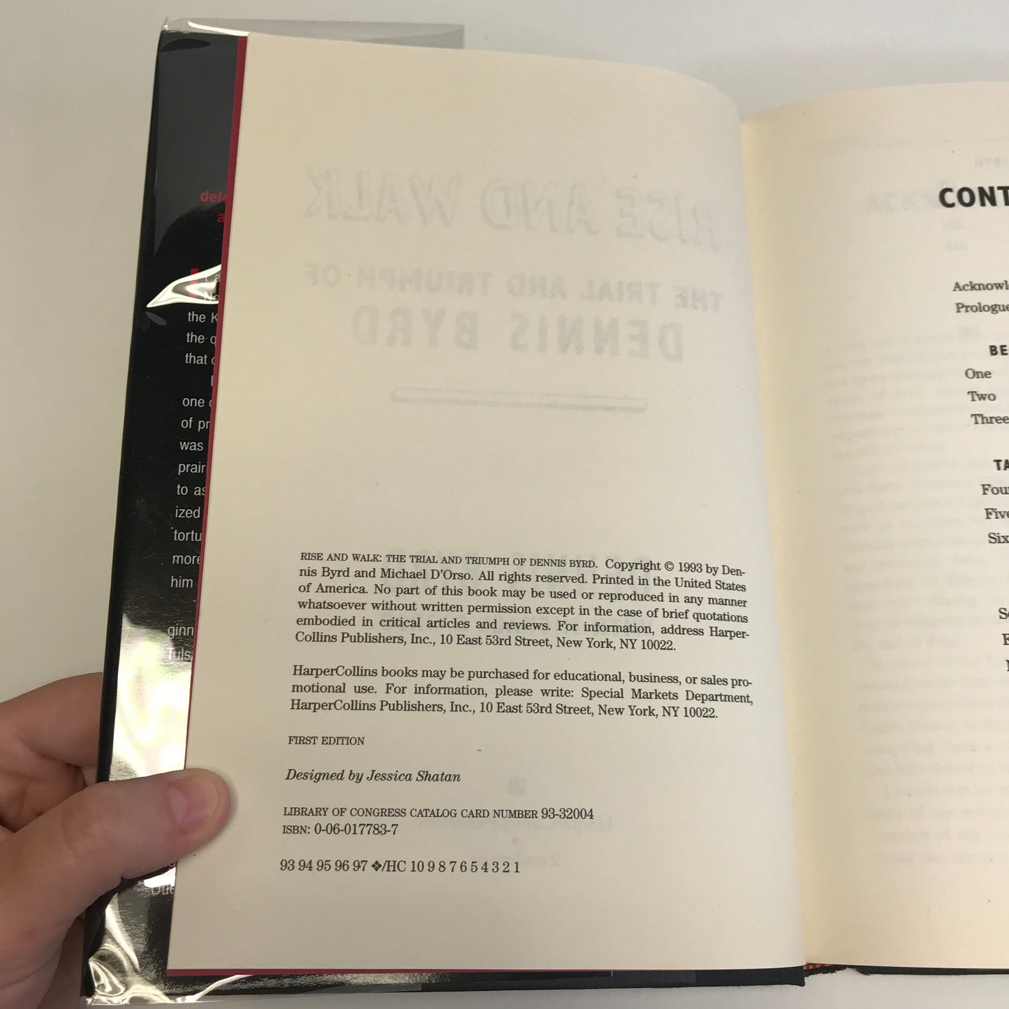 Rise and Walk - Dennis Byrd - Signed - 1st Edition