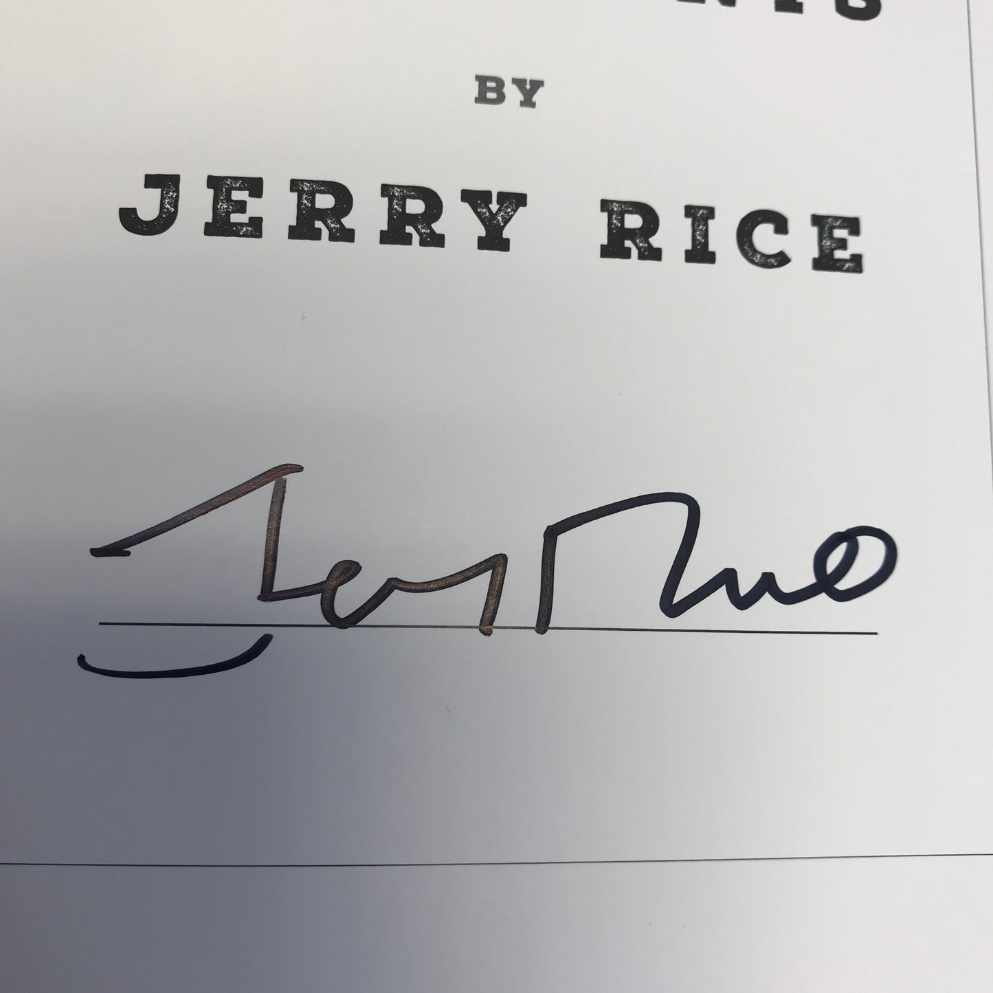 50 Years, 50 Moments - Jerry Rice - Signed - 2015