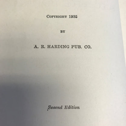 Trail of Successful Trapping - V. E. Lynch - Snare Diagram Laid in Front - 1935