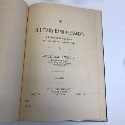 Military Band Arranging - William C. White - 1924