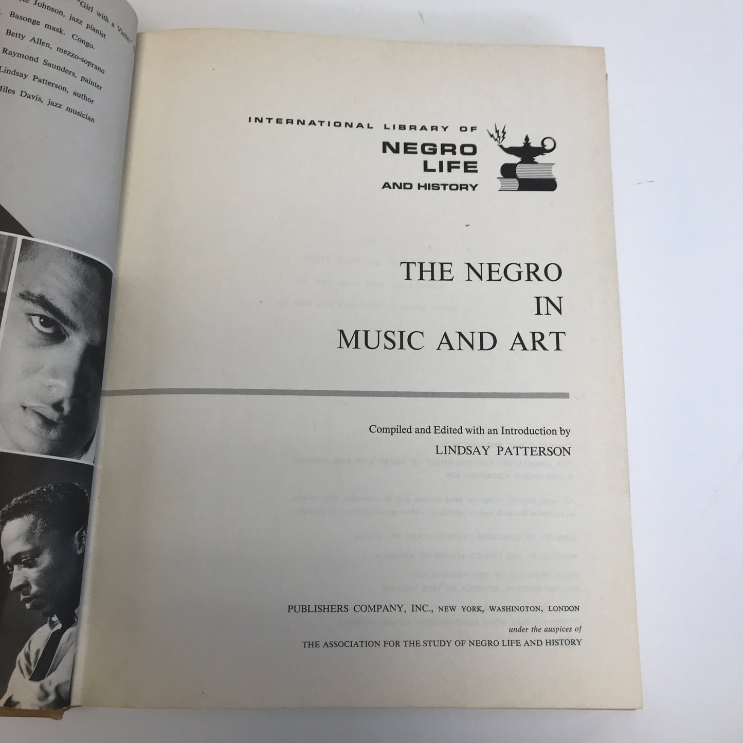 The Negro in Music and Art - Lindsey Patterson - 1969