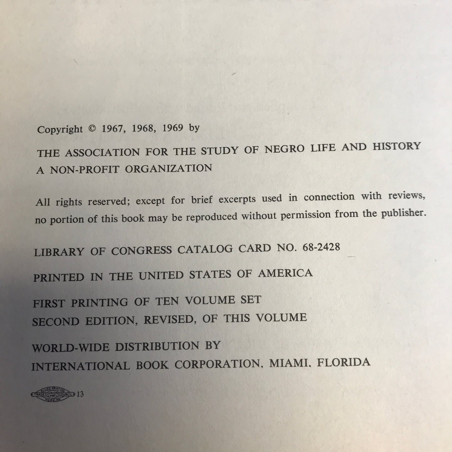 The Negro in Music and Art - Lindsey Patterson - 1969