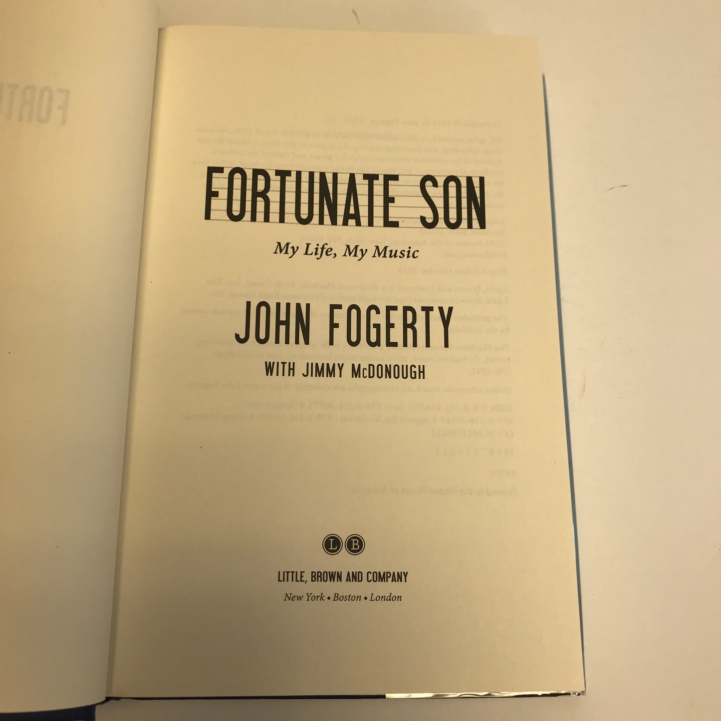 Fortunate Son - John Fogerty - Signed - 1st Edition - 2015