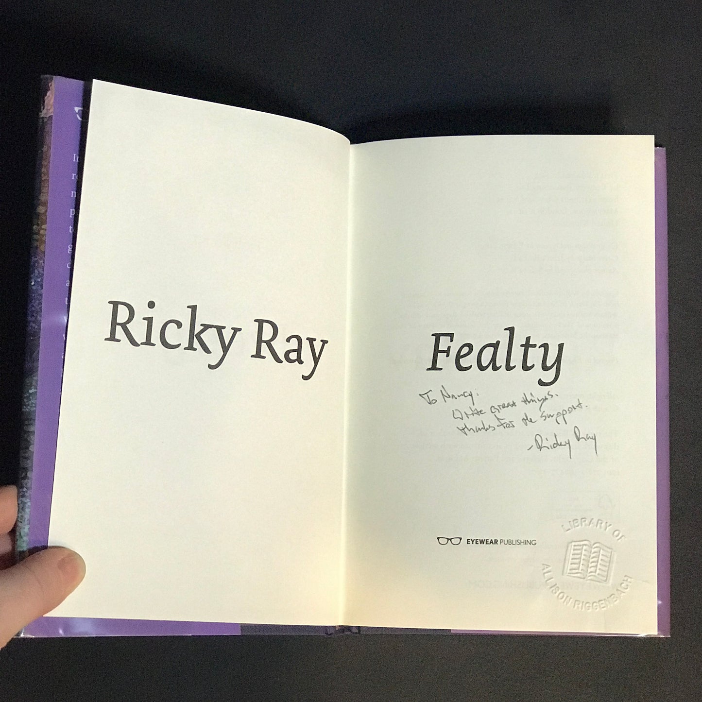 Fealty - Ricky Ray - Signed - 2018