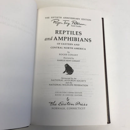 Eastern Reptiles and Amphibians - Roger Conant - Roger Terry Peterson Field Guides - Easton Press - 1984