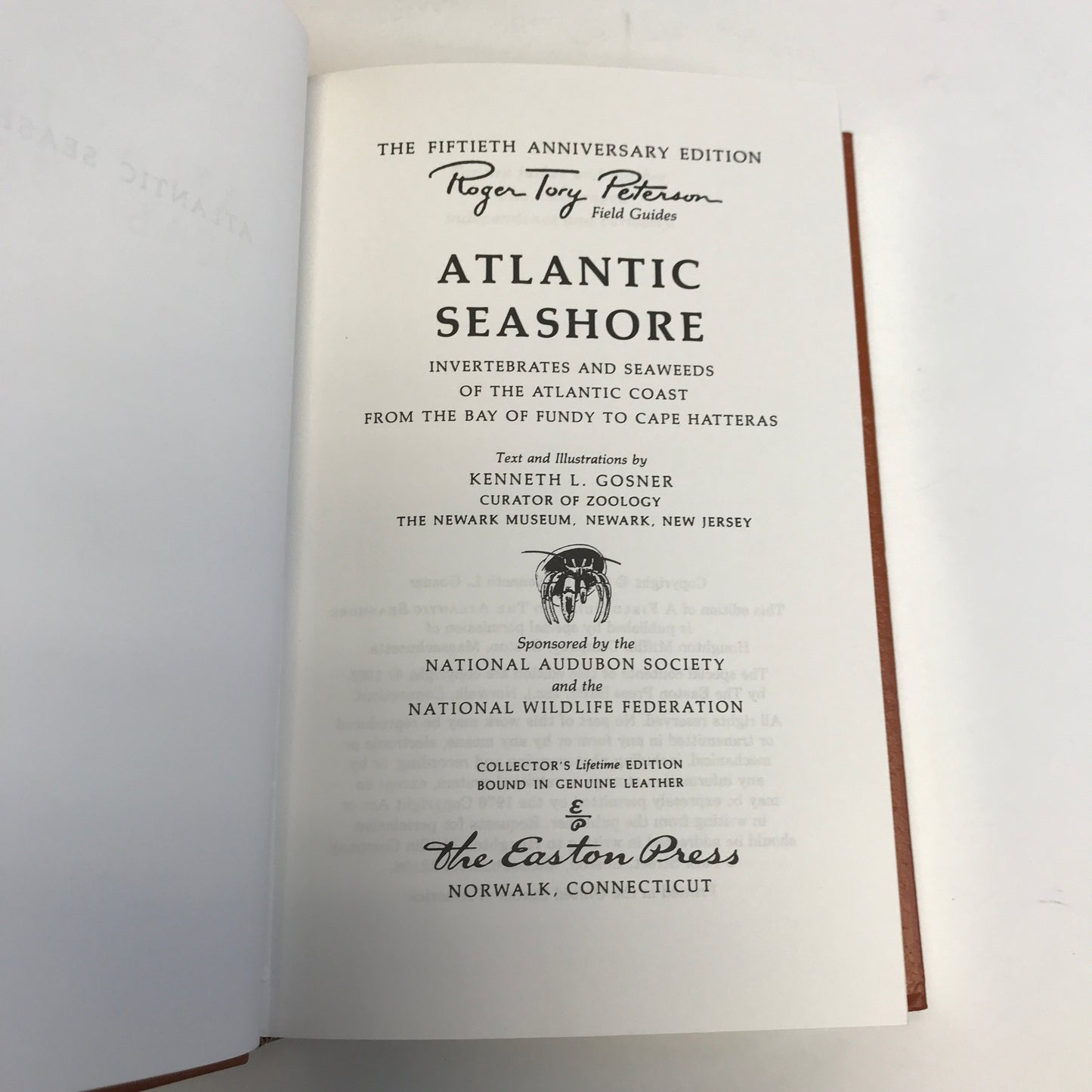 Atlantic Seashore - Kenneth L. Gosher - Roger Terry Peterson Field Guides - Easton Press - 1985