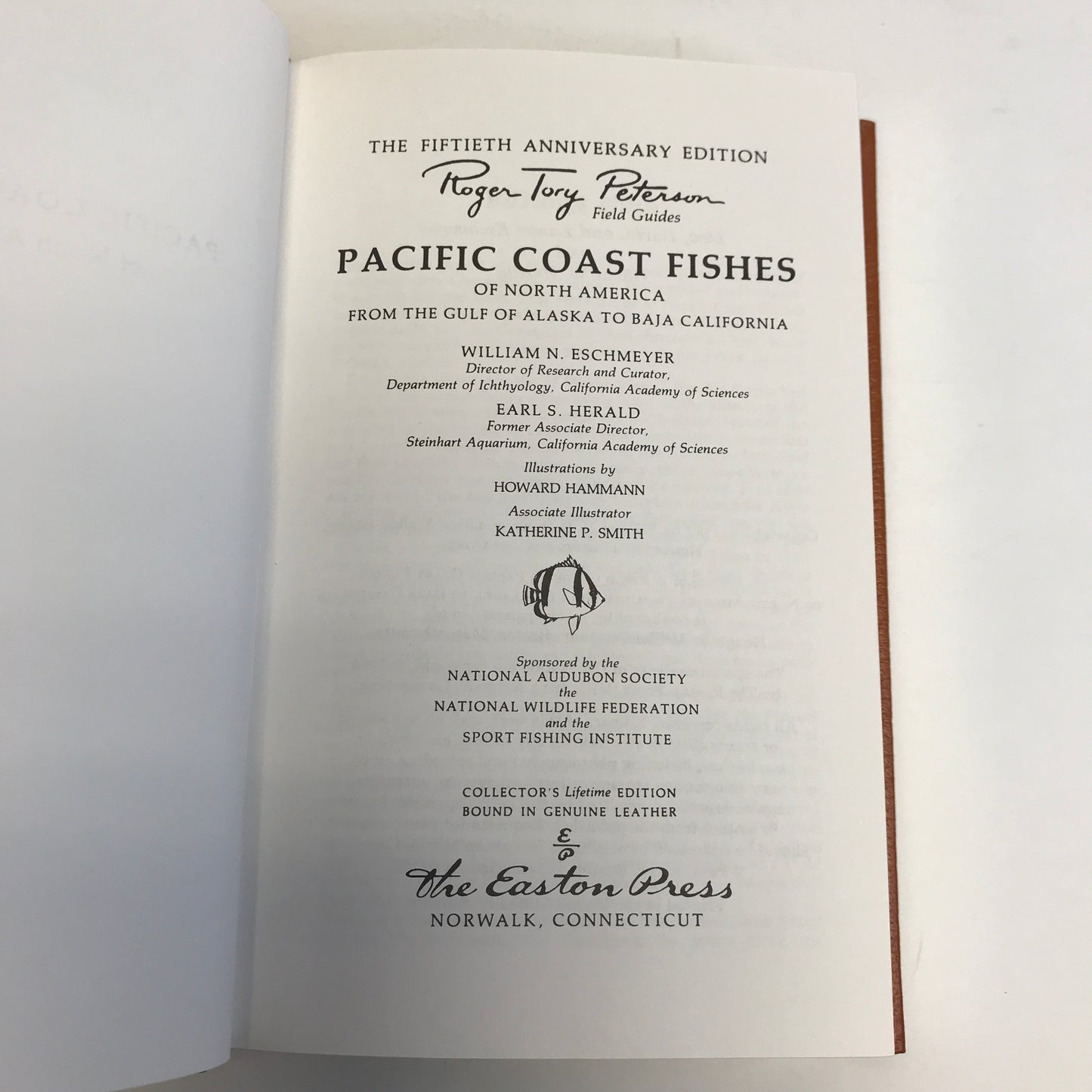 Pacific Coast Fishes - William E. Escimeyer - Roger Terry Peterson Field Guides - Easton Press - 1984