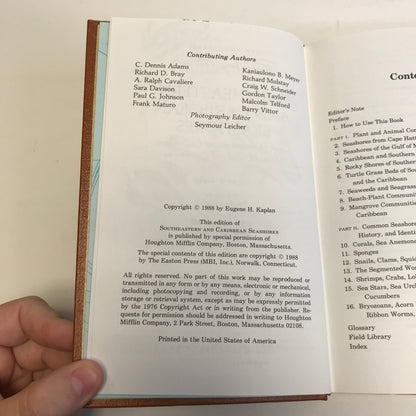 Southeastern and Caribbean Seashore - Eugene H. Kaplan - Roger Terry Peterson Field Guides - Easton Press - 1988