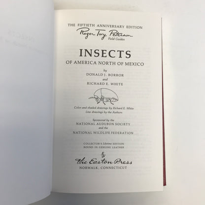 Insects - Borror and White - Easton Press - Roger Tory Field Guides - 1984