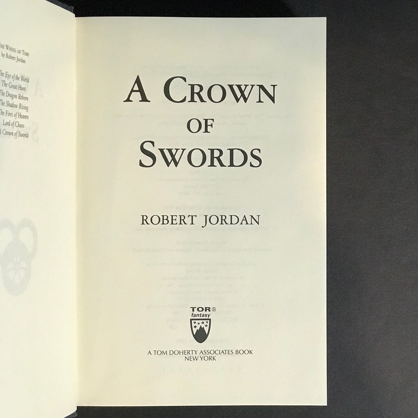 A Crown of Swords - Robert Jordan - 1st Edition - 1996