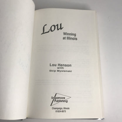 Willing At Illinois - Lou Henson - Signed - 1989