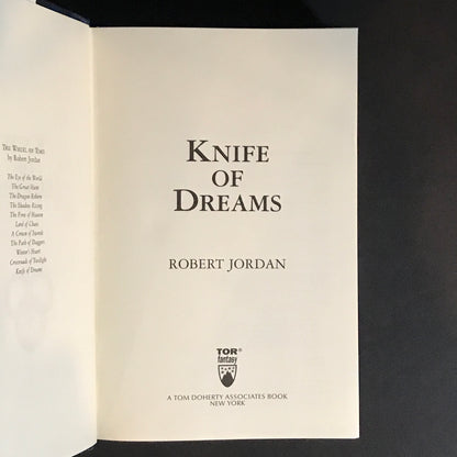 Knife of Dreams - Robert Jordan - 1st Edition - 2005