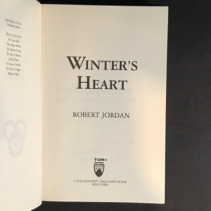 Winter's Heart - Robert Jordan - 1st Edition - 2000