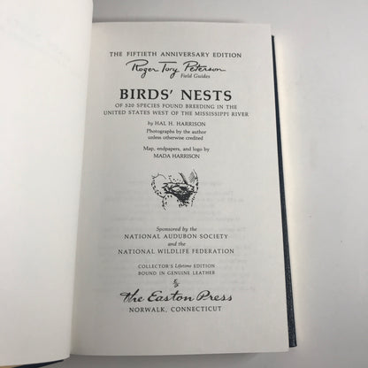 Western Birds' Nest - Hal H. Harrison - Roger Tory Peterson Field Guides - Easton Press - 1986