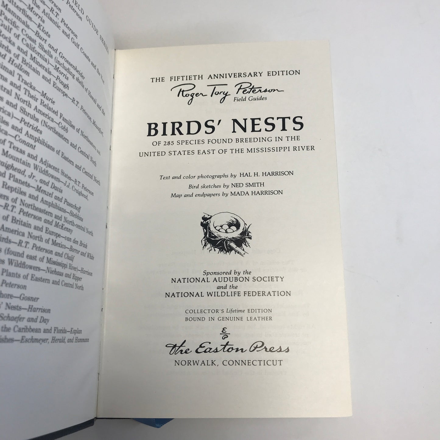 Eastern Birds' Nests - Hal Harrison - Roger Tory Peterson - Easton Press - 1984