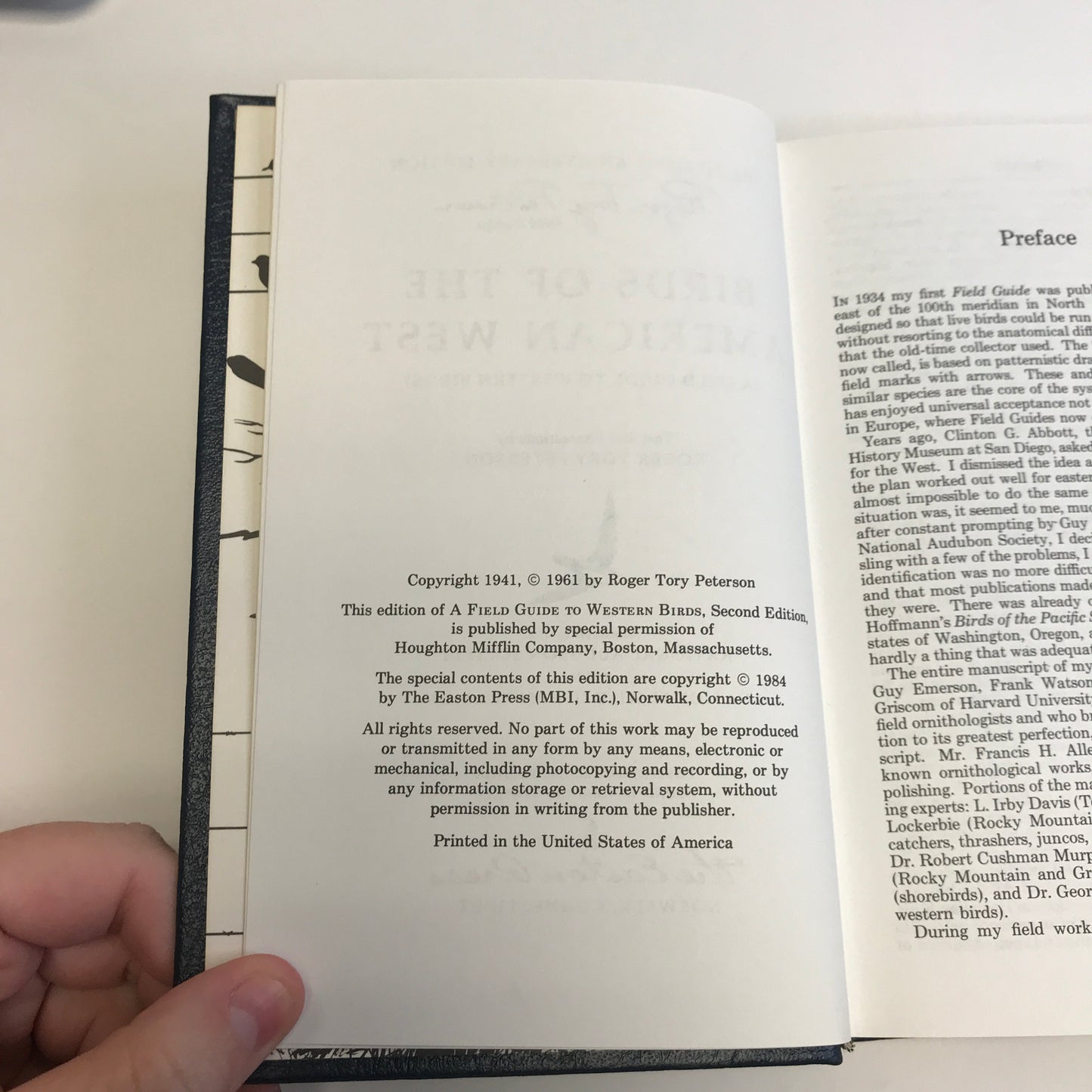 Birds of the American West - Roger Tory Peterson - Roger Tory Peterson Field Guides - Easton Press - 1984