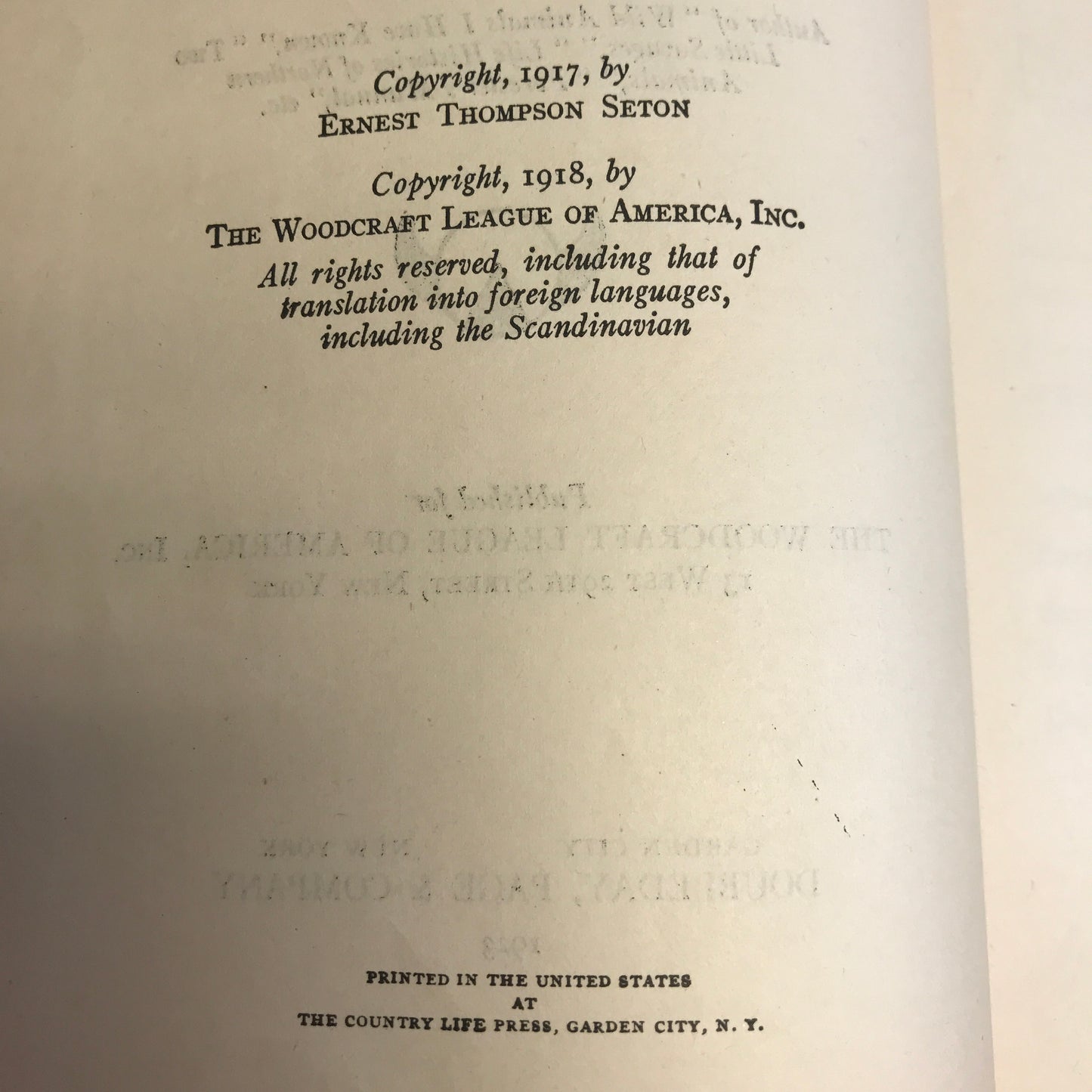 The Woodcraft Manual for Boys - E. T. Seton - 1923