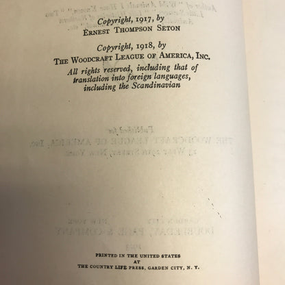 The Woodcraft Manual for Boys - E. T. Seton - 1923