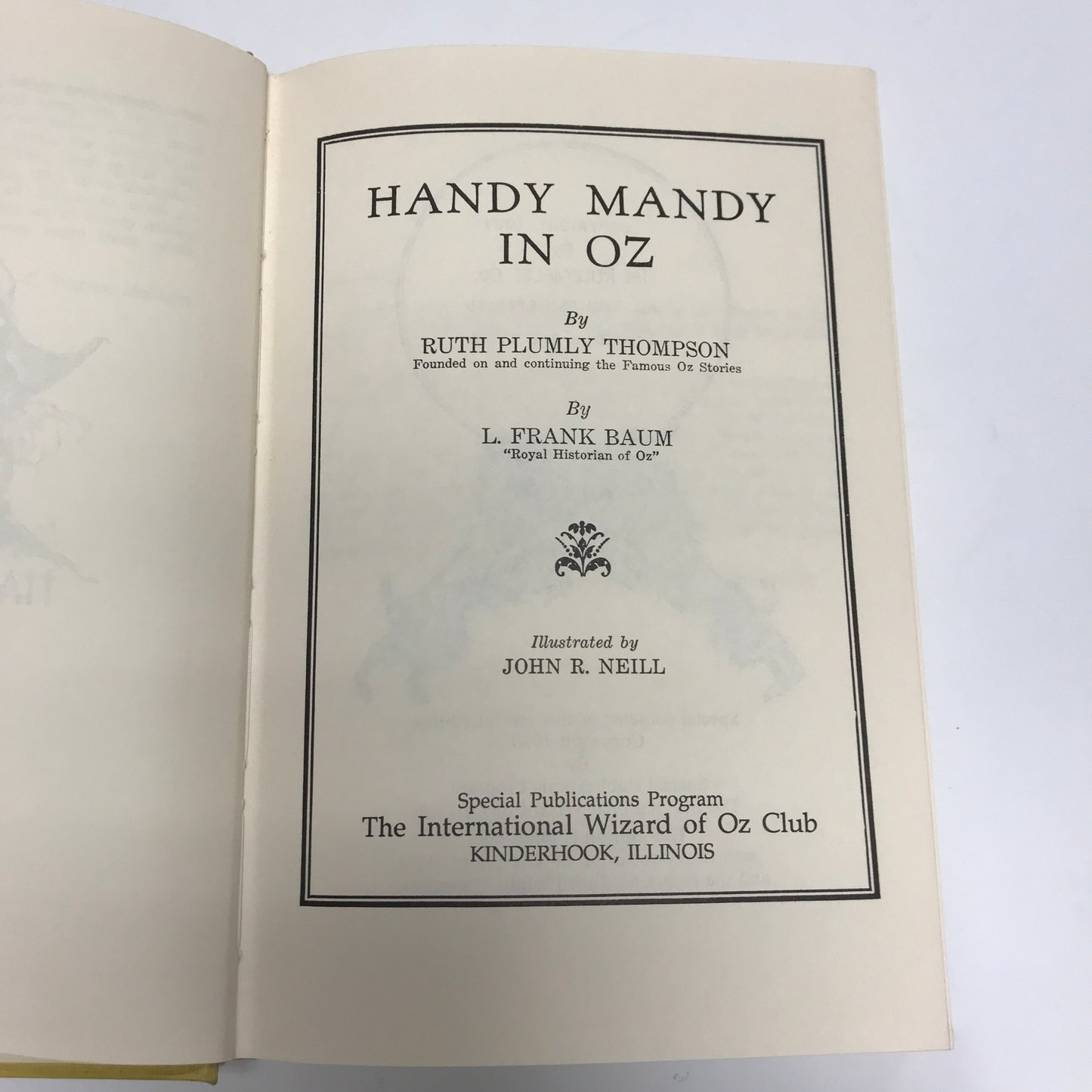 Handy Mandy in Oz - Ruth Plumly Thompson - 1990 Reprint