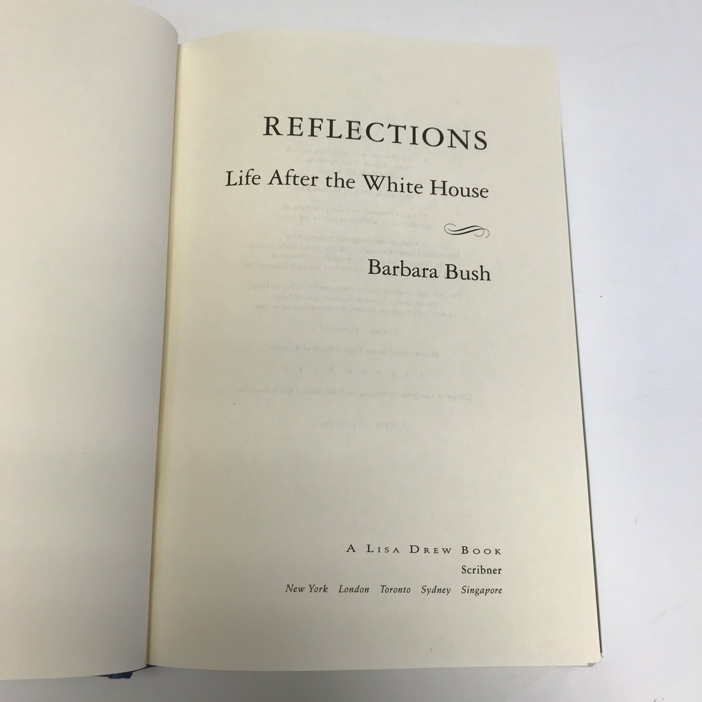 Barbara Bush: Reflections - Barbara Bush - Signed - 1st Edition - 2003