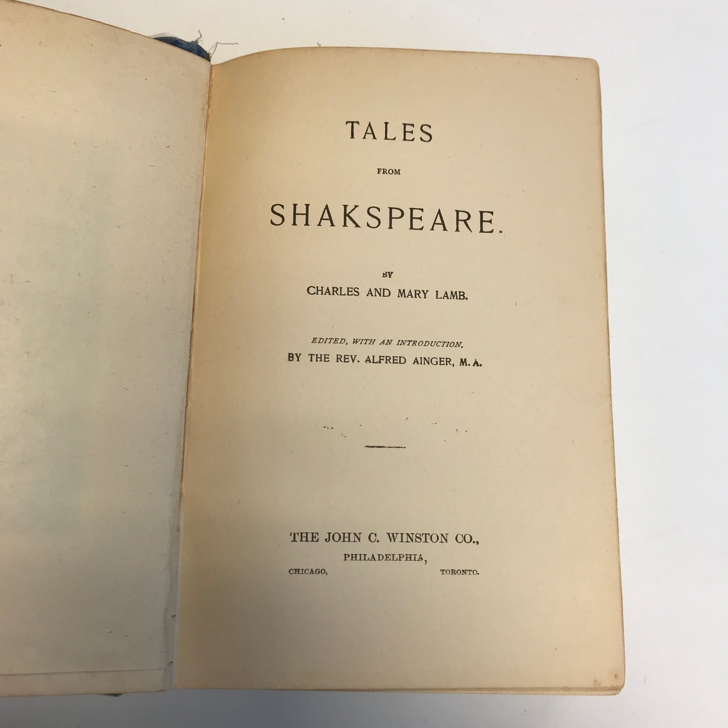 Tales From Shakespeare - Charles and Mary Lamb - Circa 1900