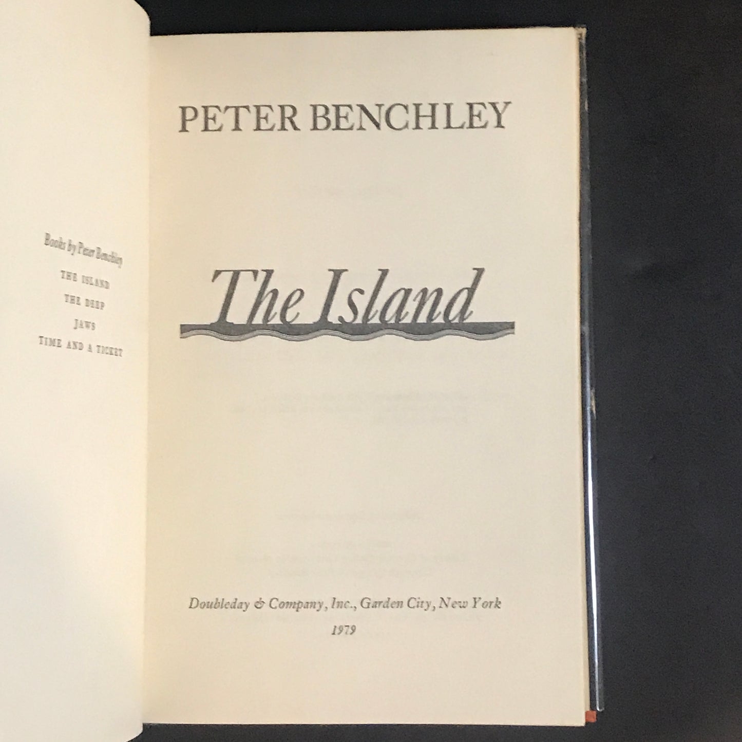 The Island - Peter Benchley - First Edition - 1979