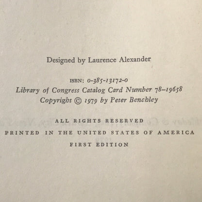 The Island - Peter Benchley - First Edition - 1979