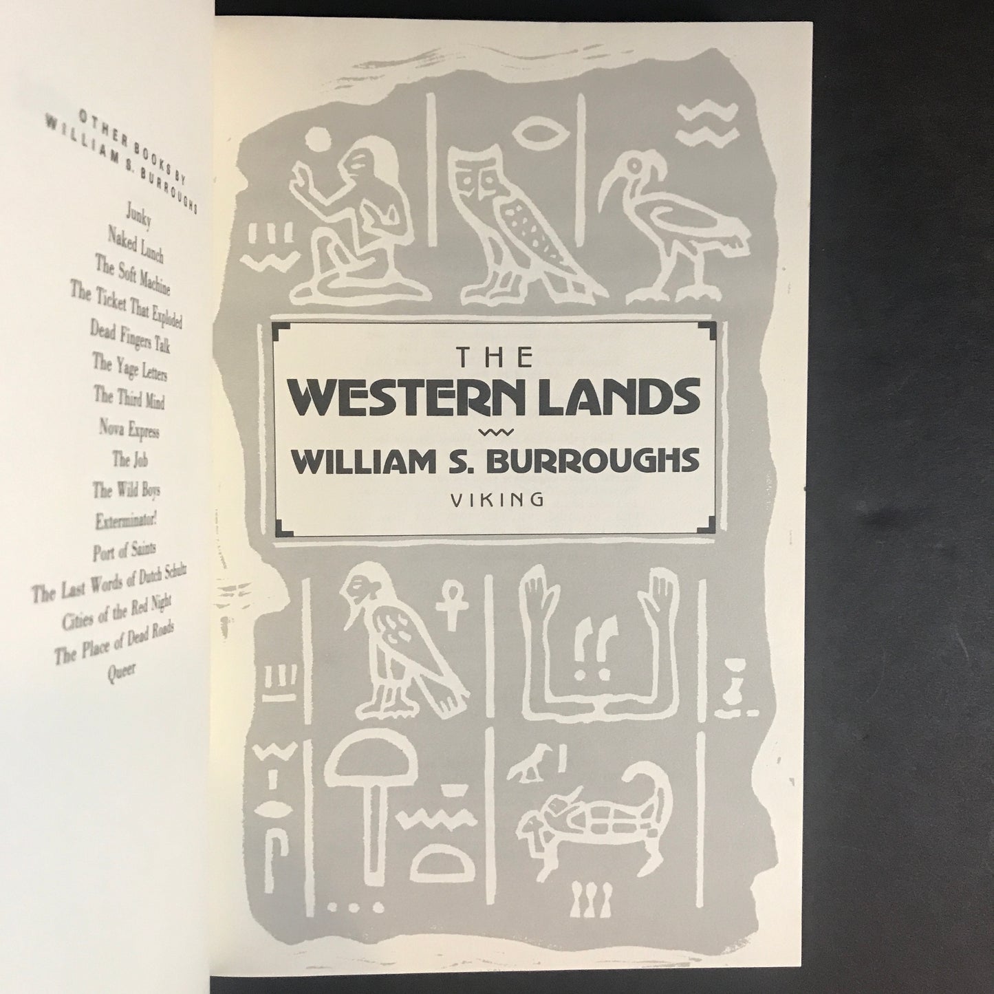 The Western Lands - William S. Burroughs - First Edition - Remaindered - 1987