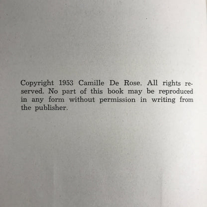 The Camille de Rose Story - Camille de Rose - Rare - Ciero, Illinois - 1953