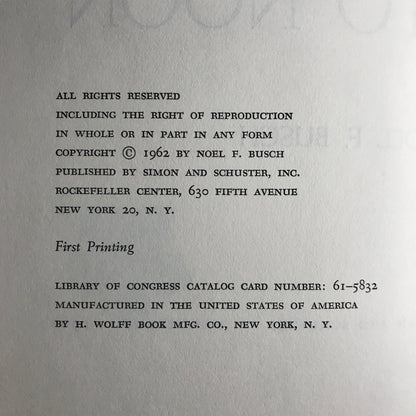 Two Minutes to Noon - Noel F. Busch - 1962
