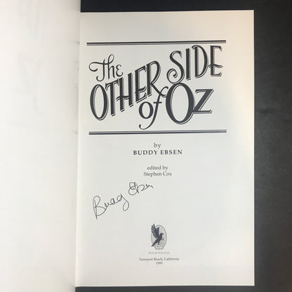 The Other Side of Oz - Buddy Ebsen - Signed - 1st Edition - 1993