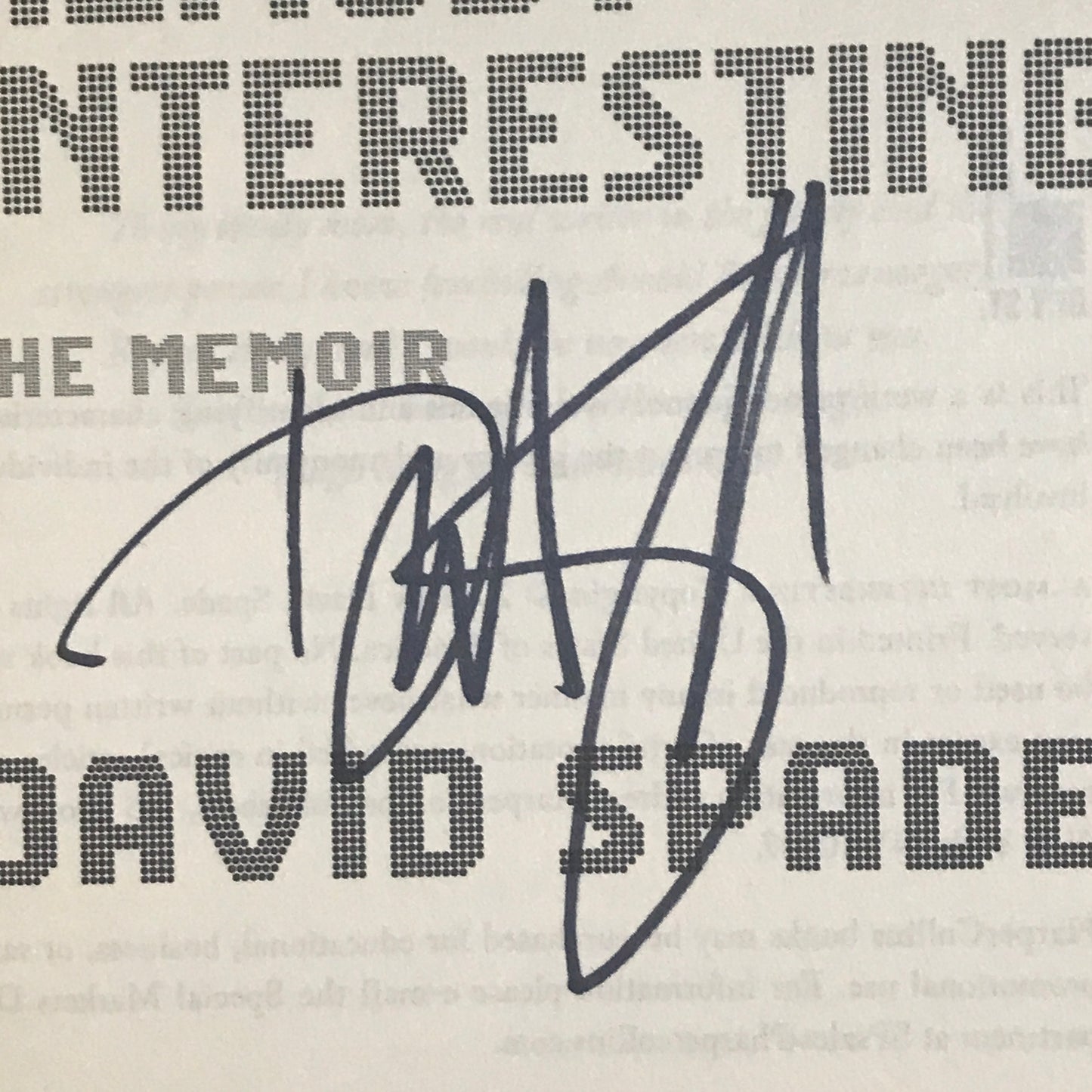 Almost Interesting - David Spade - First Edition - Signed - 2015