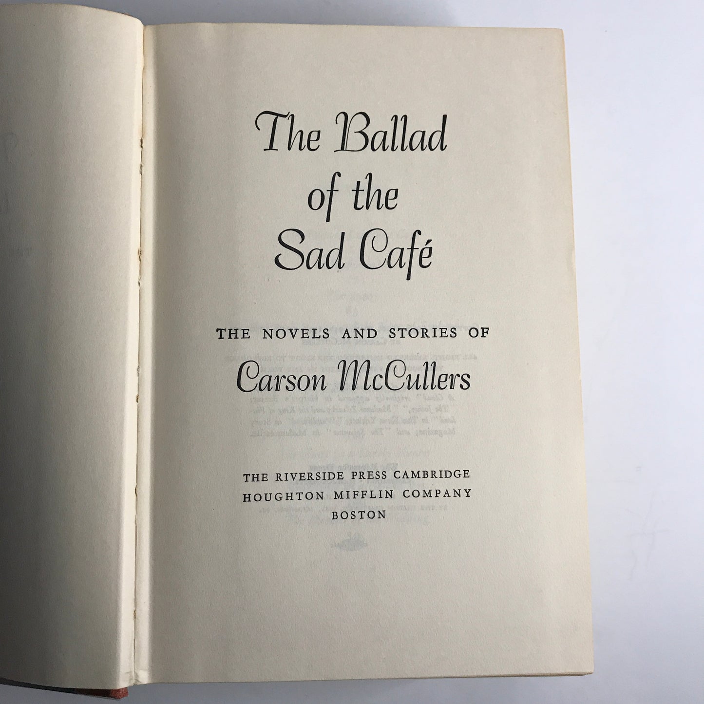 The Ballad of the Sad Cafe - Carson McCullers - 1951