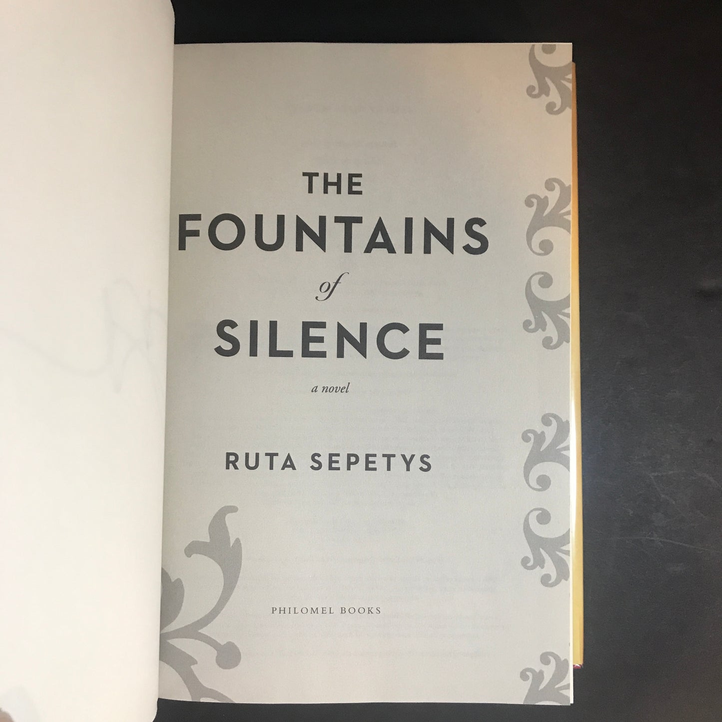 The Fountains of Silence - Ruta Sepetys - First Edition - Signed - 2019