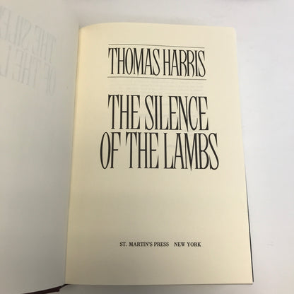 The Silence of the Lambs - Thomas Harris - 1st Edition - 1988