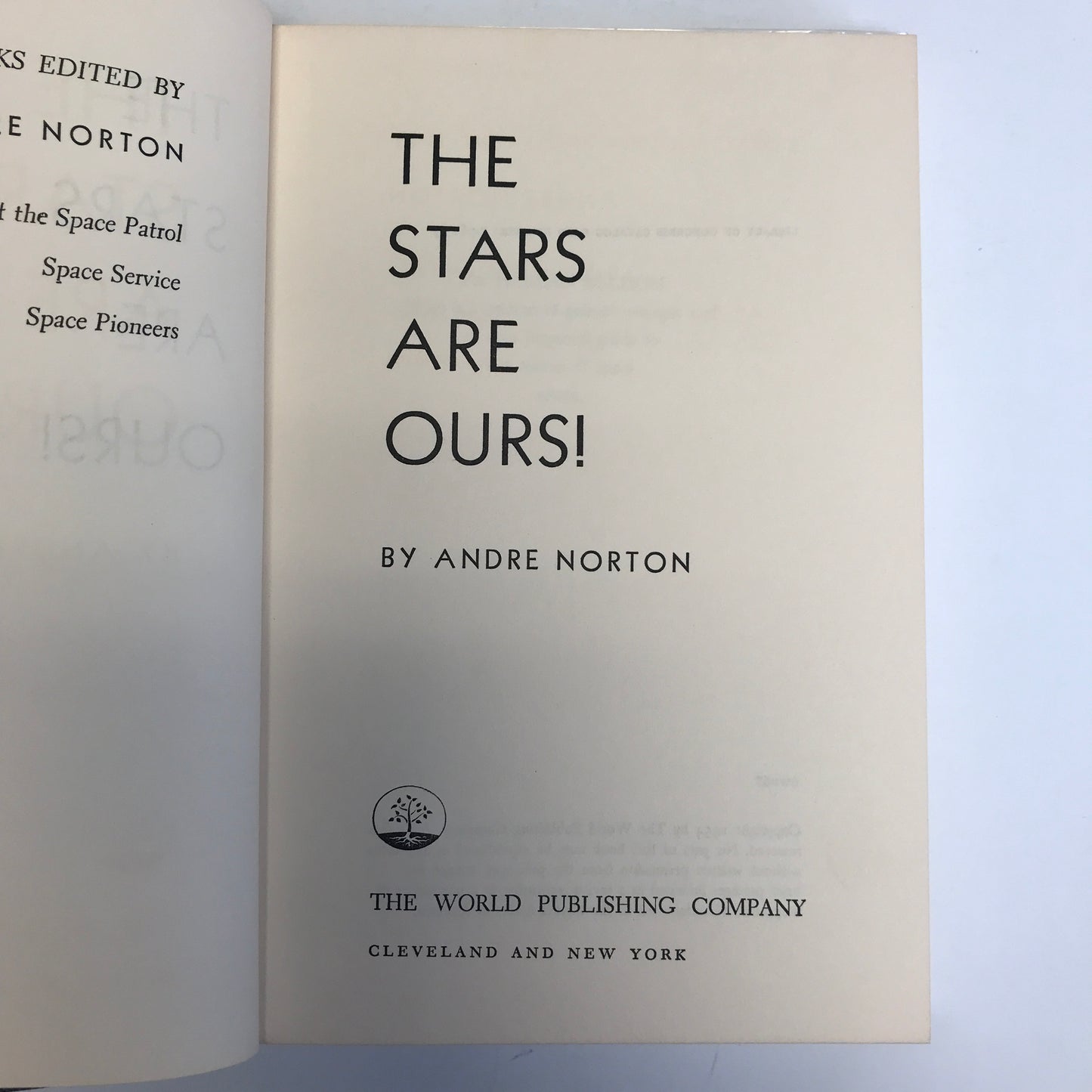 The Stars are Ours - Andre Norton - Early Printing - 1954