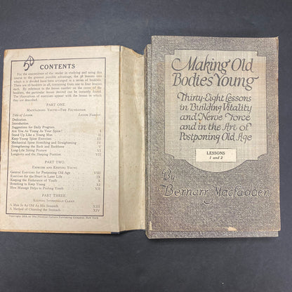 Making Old Bodies Young - Bernarr Macfadden - 1919