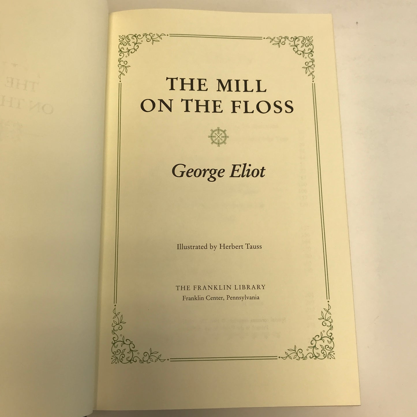 The Mill on the Floss - George Eliot - Franklin Library - 1981