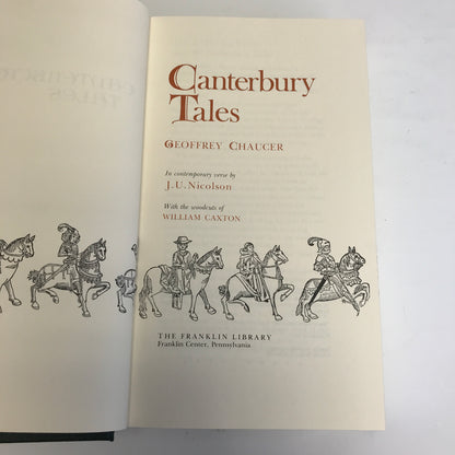 Canterbury Tales - Geoffrey Chaucer - Franklin Library - 1981