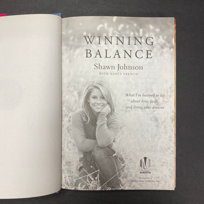 Winning Balance - Shawn Johnson - 1st Edition - Signed - 2012