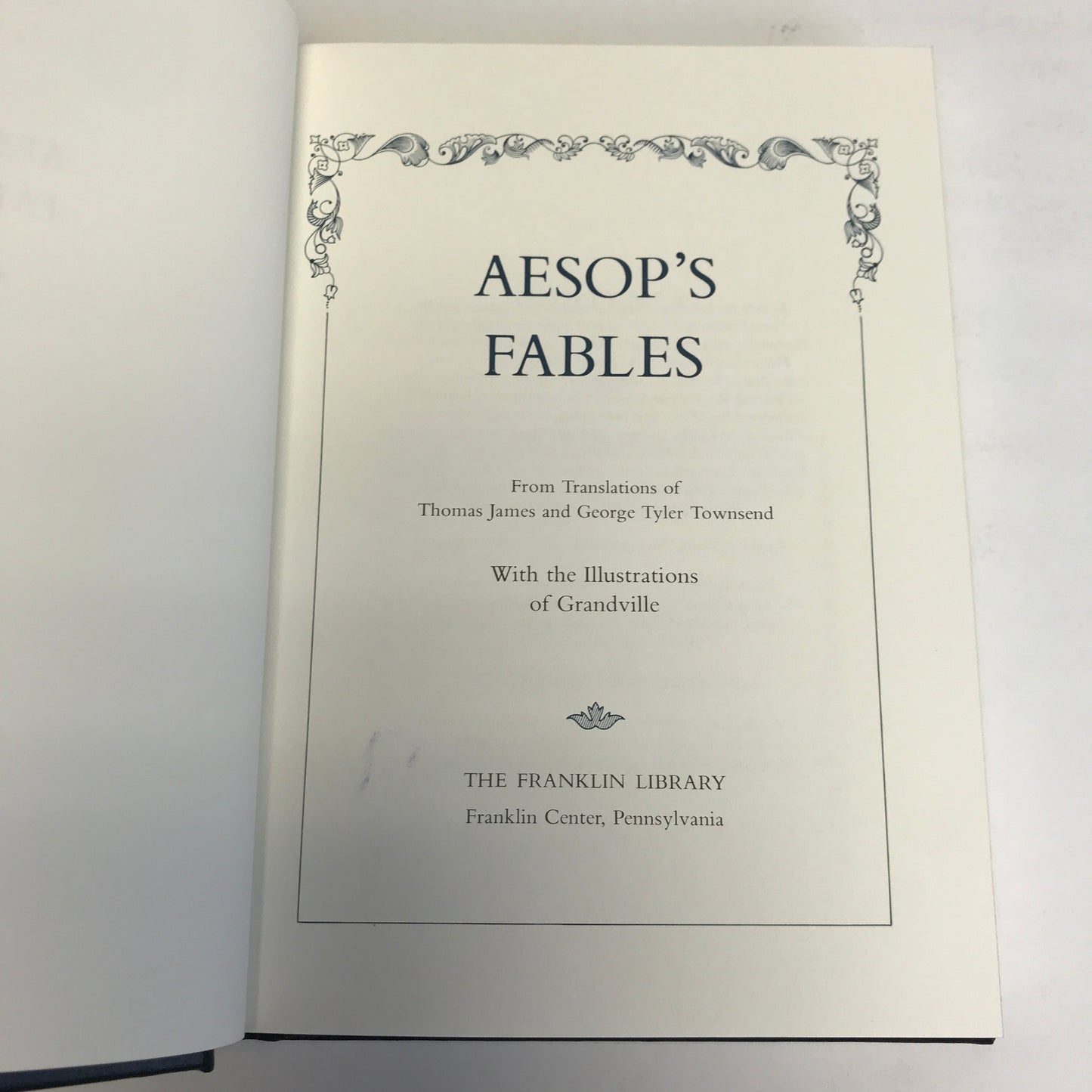 Aesop's Fables - Franklin Library - 1982