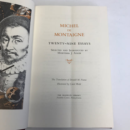 Twenty-Nine Essays - Michel de Montaigne - Franklin Library - 1982