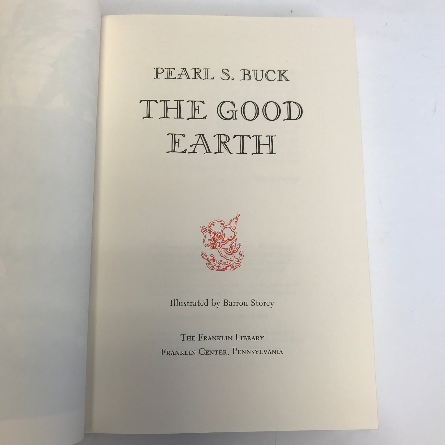 The Good Earth - Pearl S. Buck - Franklin Library - 1980