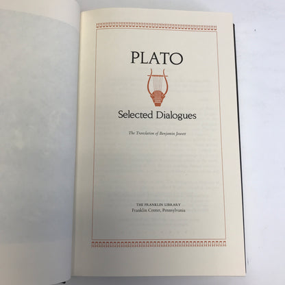 Plato: Selected Dialogues - Plato - Franklin Library - 1983