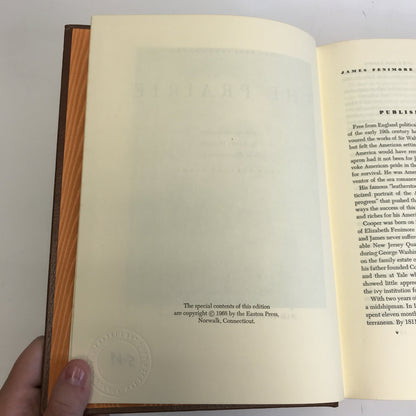 The Prairie - James F. Cooper - Easton Press - 1968