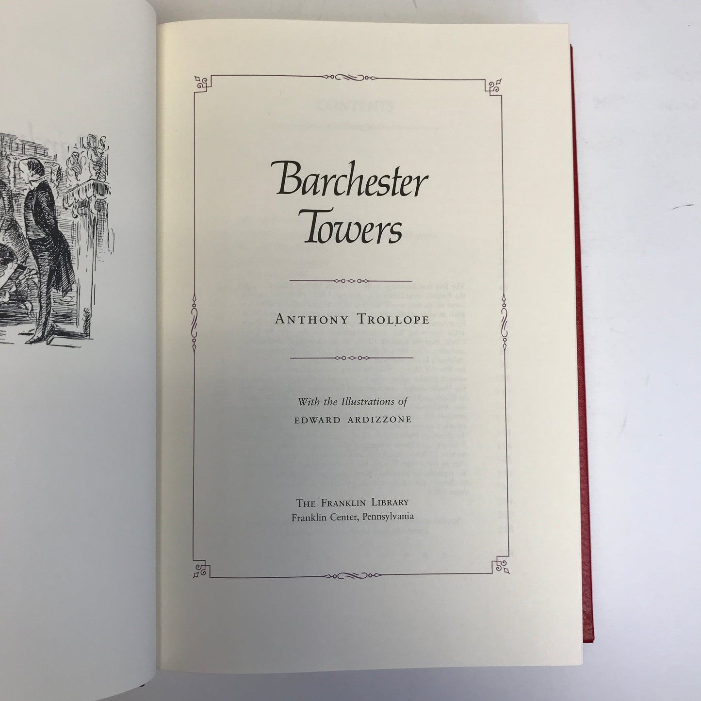 Barchester Towers - Anthony Trollope - Franklin Library - 1982