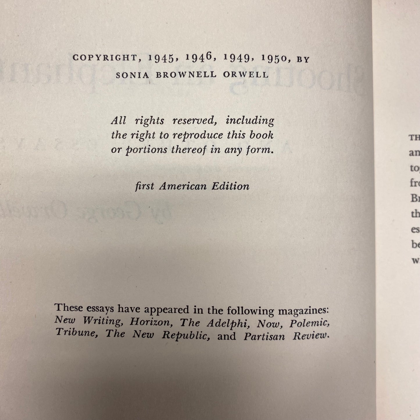 Shooting an Elephant - George Orwell - 1st American Edition - 1950