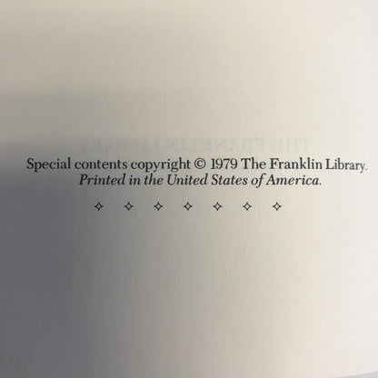 The Scarlet Letter - Nathaniel Hawthorne - Franklin Library - 1979