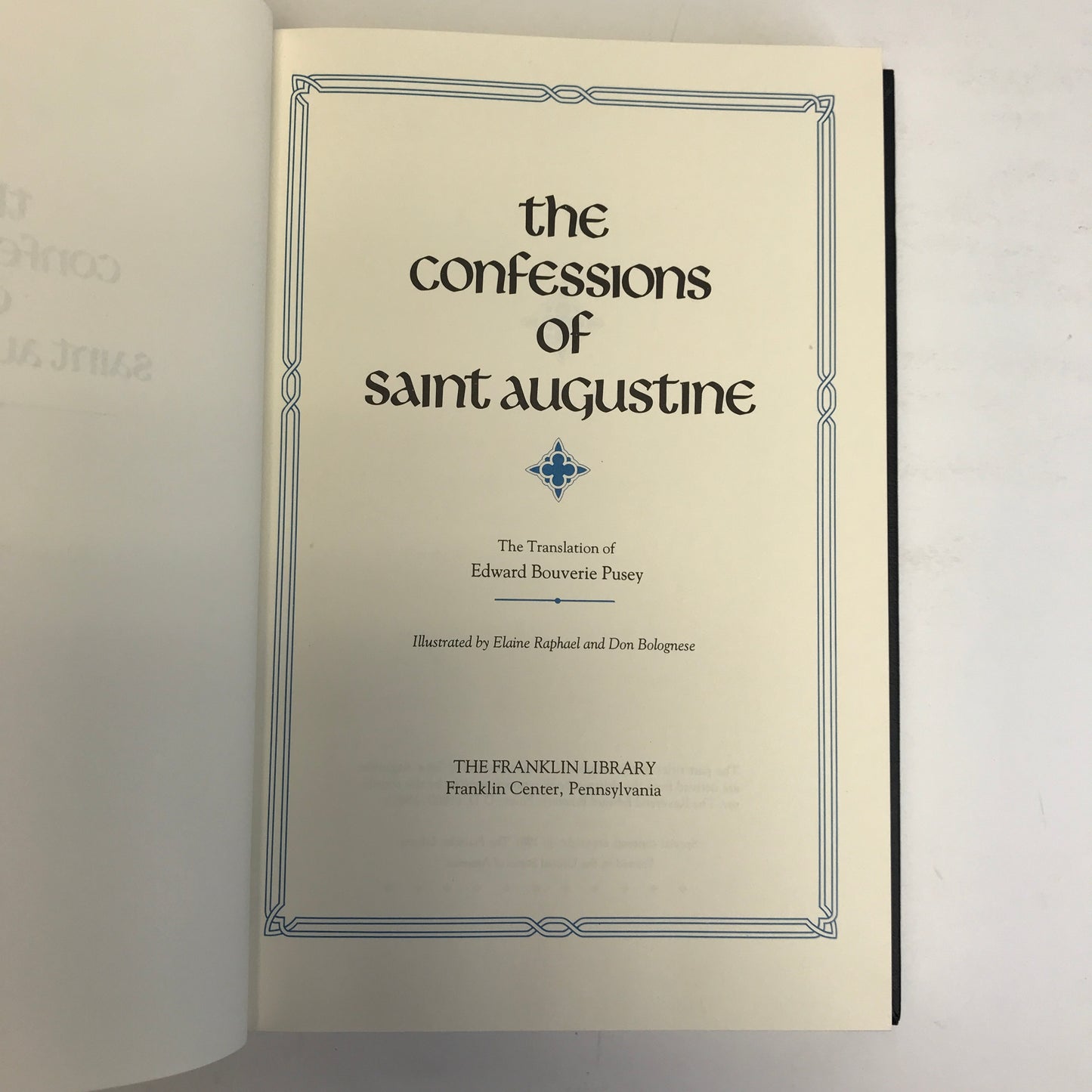 The Confessions of St. Augustine - Franklin Library - 1982